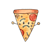 Hungry Illustration Sticker