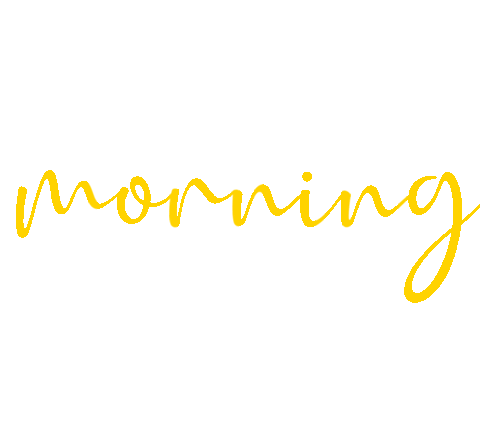 Good Morning Rainbow Sticker