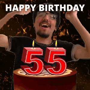 Happy 55 GIF