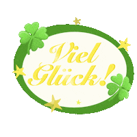 Bea_Molatta gelb grun kleeblatt gluck Sticker