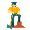Mascot Graduation Sticker by NAU Social