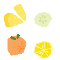 Orange Lemon Sticker by Luma & Leaf
