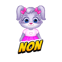 Non Non No Sticker by Lucas and Friends by RV AppStudios