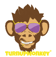 drunk party Sticker by turnupmonkey