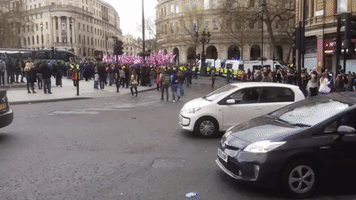 Nationalist Protesters March Through London City Center