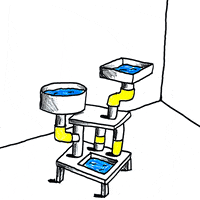 wavymcsplash water ocean character tree GIF