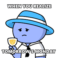 Sunday Night Weekend Sticker by Kwantel