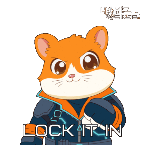 Locked In Fist Bump Sticker by Hamieverse