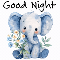 Good Night Flowers GIF