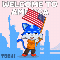 United States Hello GIF by Toshithecat