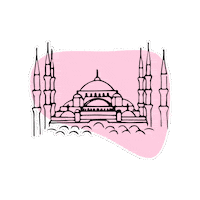 Blue Mosque Turkey Sticker