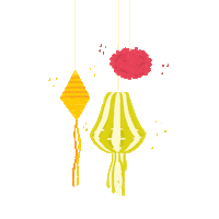 TinyPartyHat party celebration confetti decor Sticker