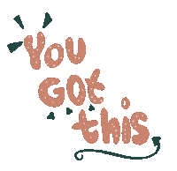 You Go Typography Sticker