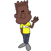 Cartoon Character Pixel Sticker by WeTransfer