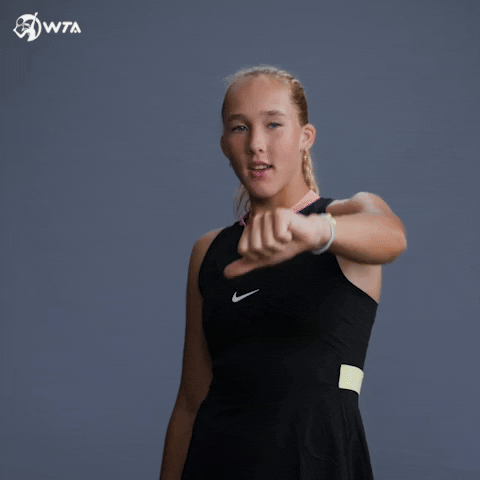 Wink Yes GIF by WTA