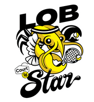 Star Boston Sticker by Court 16 - Tennis & Pickleball