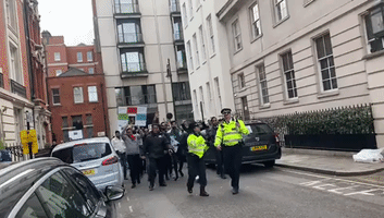 Imran Khan Supporters Clash With Opposition Outside Avenfield House in London