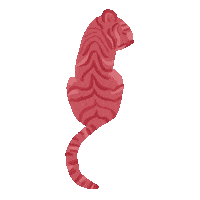 Big Cat Waiting Sticker