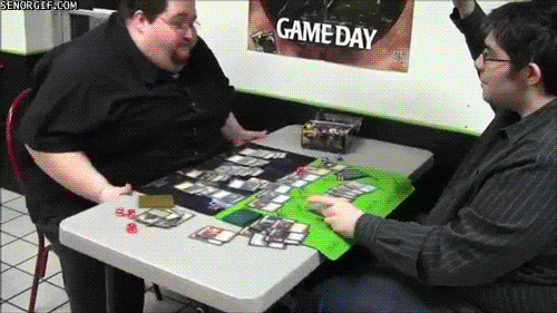 card games table flip GIF