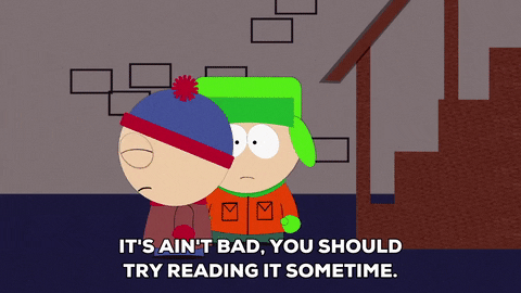 stan marsh books GIF by South Park 