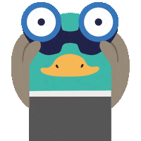 Duck Blinking Sticker