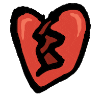 Broken Heart Love Sticker