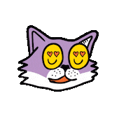 In Love Cat Sticker by Tele2 Nederland