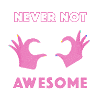 heart love Sticker by NeverNotAwesome