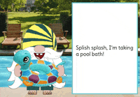 Pool Party Gnome GIF