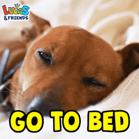 Tired Good Night GIF by Lucas and Friends by RV AppStudios
