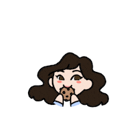 itsmiana cute reactions hungry cookie Sticker