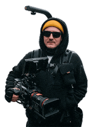 eiskaltzurspitze movie film camera crew Sticker