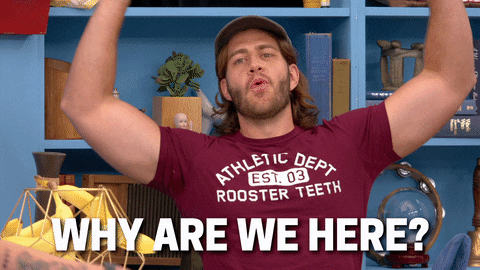 Why Are We Here Last Laugh GIF by Rooster Teeth