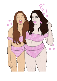 dermhealthco girls sparkle bikini self love Sticker
