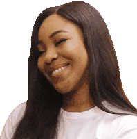 Blushing Black Girl Sticker by Erica Nlewedim