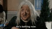 he's bathing now fox tv GIF by makinghistory
