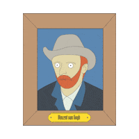 tijmeninspace vincent vangogh vincentvangogh Sticker