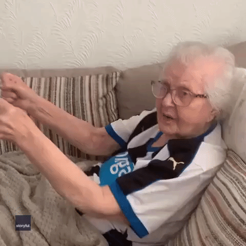 93-Year-Old Who Survived COVID-19 Sings With Joy During Newcastle United Win