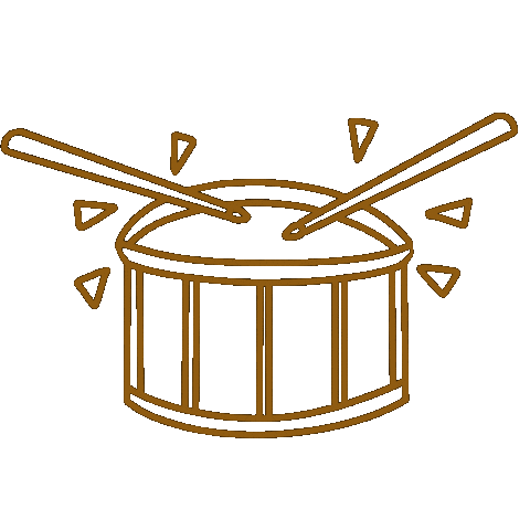 Drums Snare Sticker