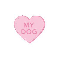 Puppy Love Heart Sticker