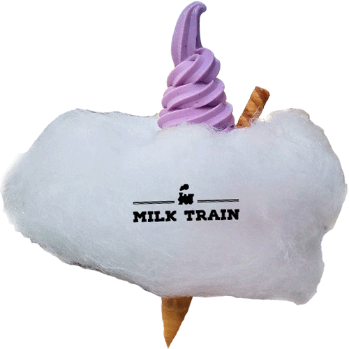 milktraincafe giphyupload hearts ice cream cloud Sticker