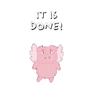 Release It Flying Pig Sticker by PositivelyPigasus