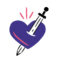 Sword Hear Sticker