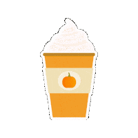 Pumpkin Spice Coffee Sticker by pemahq