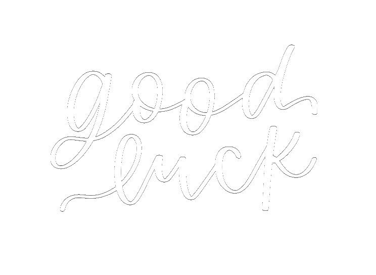 Calligraphy Good Luck Sticker