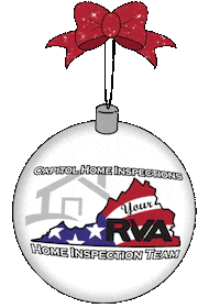christmas holiday home chi ornament Sticker