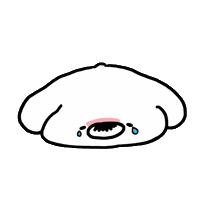 Sad Dog Sticker