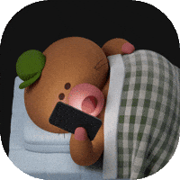dudadu_official animation cartoon sticker sleep GIF