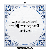 Rust Wijsheid Sticker by Tegelspreuken.nl