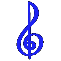 Treble Clef Sticker
